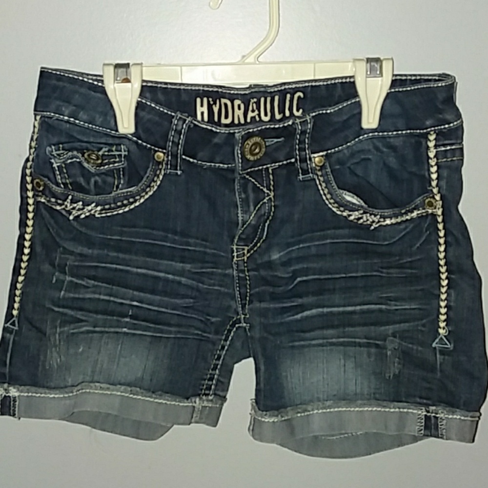 Denim shorts